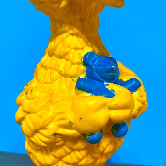 SESAME STREET 1990’s BIG BIRD JIM HENSON MUPPET HARD PLASTIC FIGURE HAND PAINTED - Picture 4 of 15